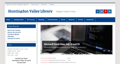 Desktop Screenshot of hvlibrary.org