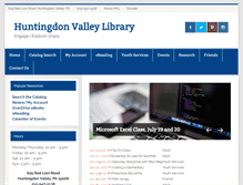 Tablet Screenshot of hvlibrary.org